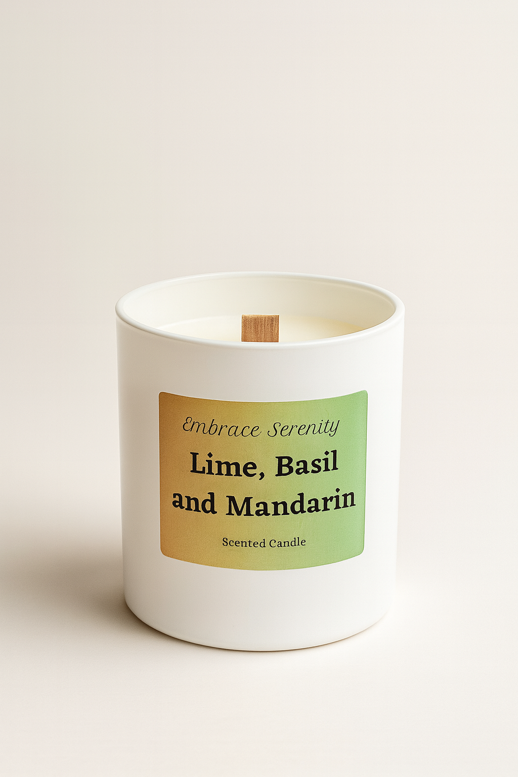 Lime Basil and Mandarin Scented Candle