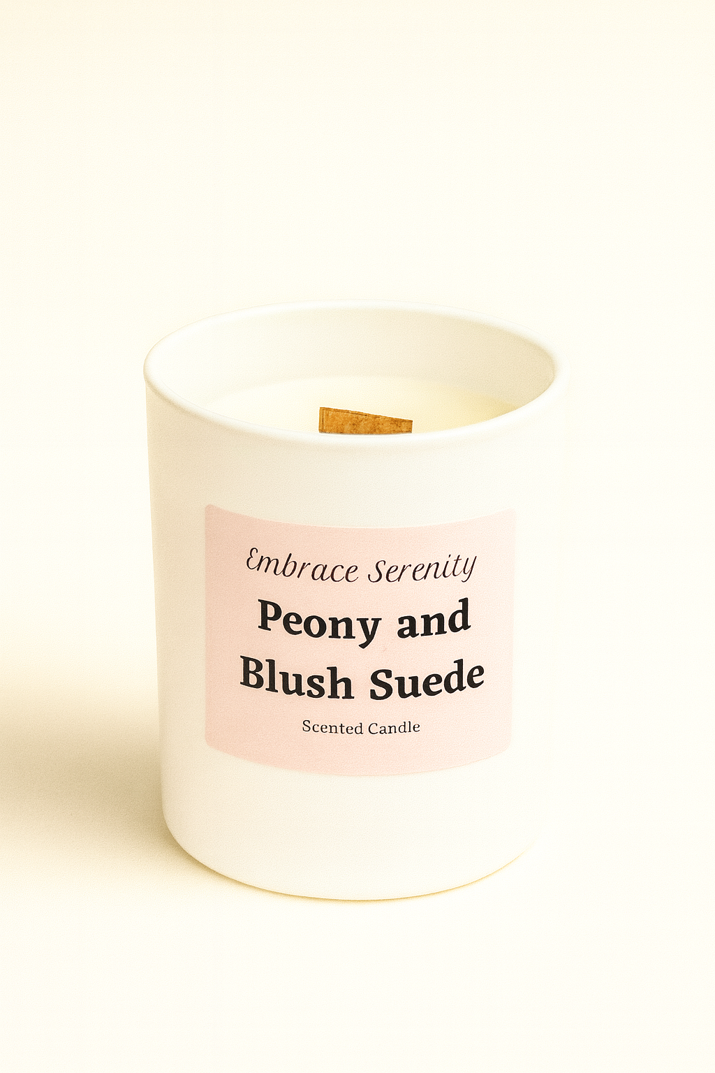 Peony and Blush Suede Scented Candle