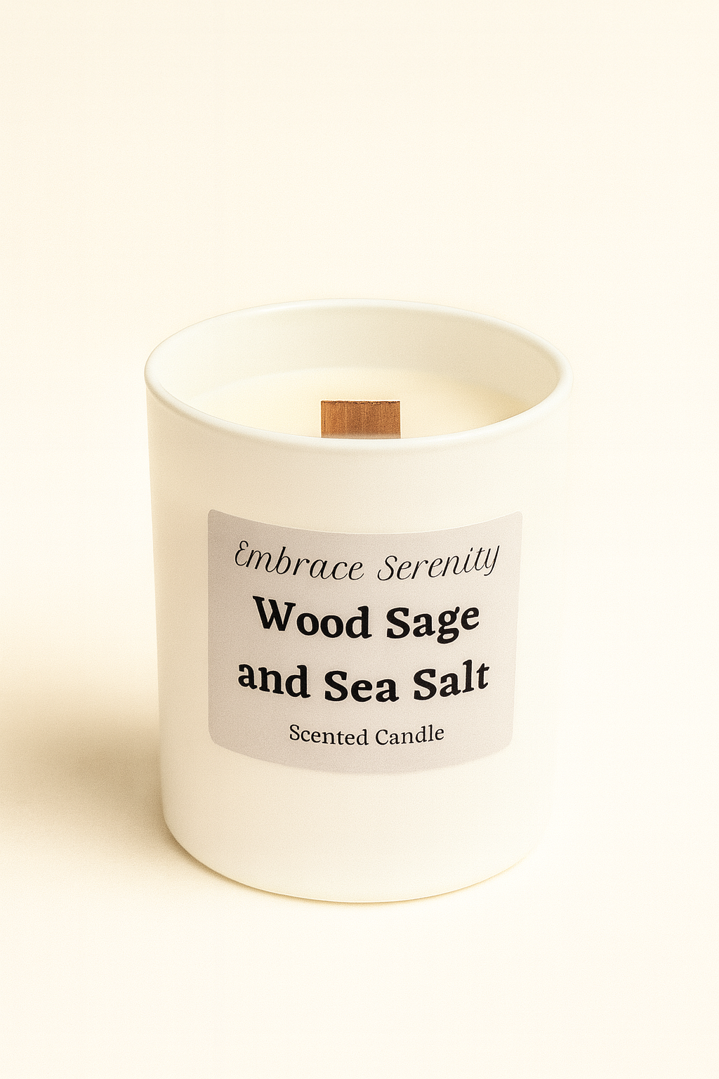 Wood Sage and Sea Salt Scented Candle