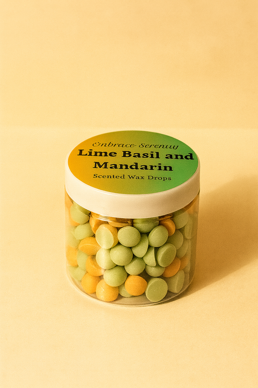 Lime Basil and Mandarin Wax Drops