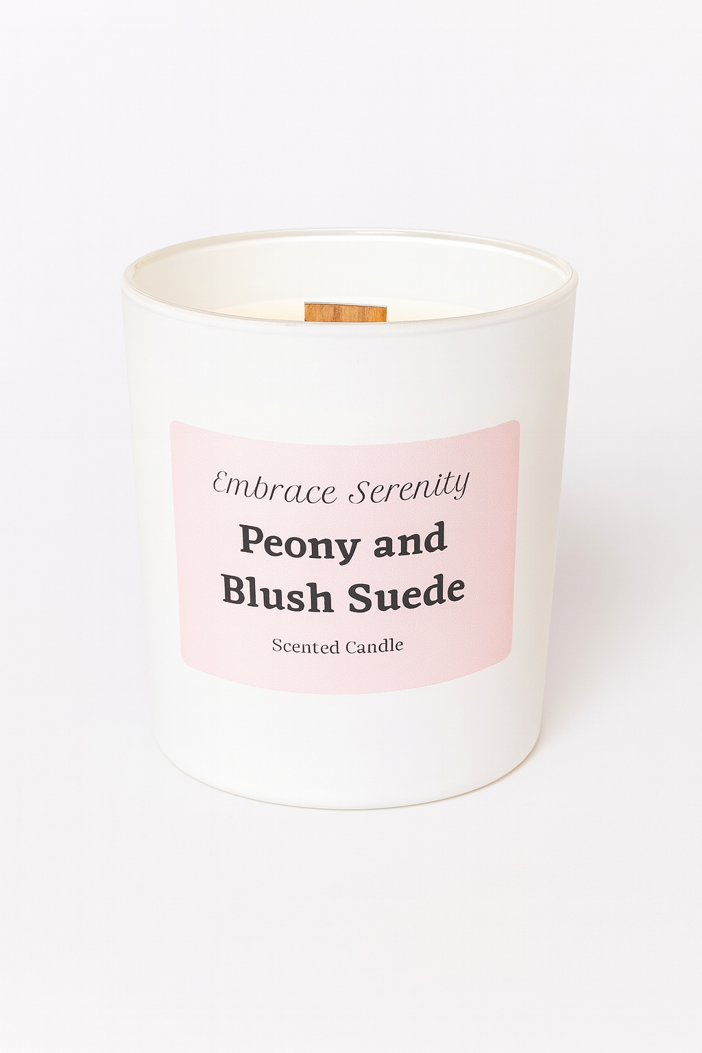 Peony and Blush Suede Scented Candle